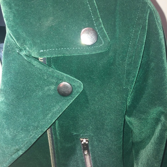 Velvet green Lulus jacket - Picture 3 of 5